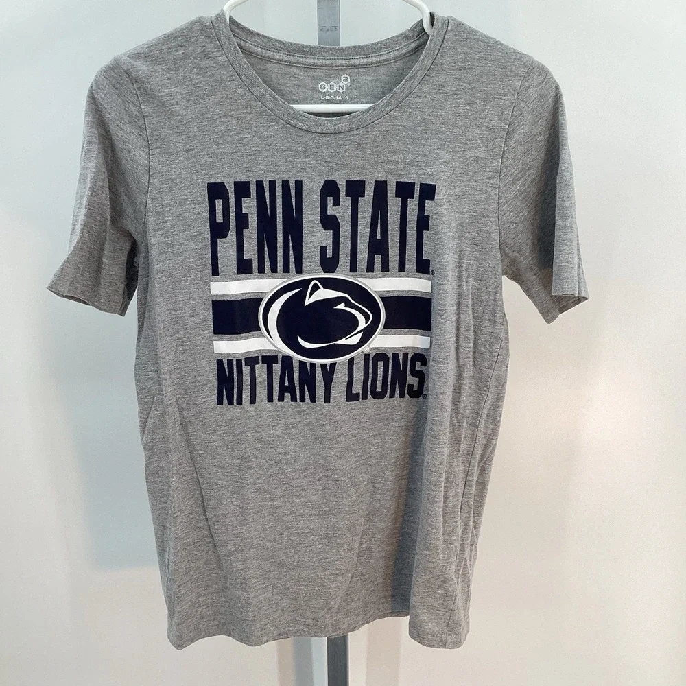 Kids Gen2 Penn State Nittany Lions‎ Short Sleeve Tshirt- Gray- Large